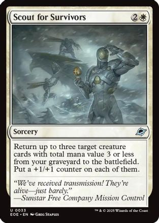 Scout for Survivors  [Foil]  (EOE-033) - [Edge of Eternities] - Trinity Hobby