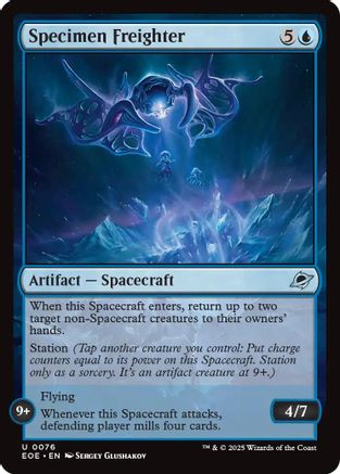 Specimen Freighter  [Foil]  (EOE-076) - [Edge of Eternities] - Trinity Hobby