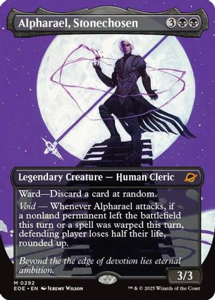 Alpharael, Stonechosen (Borderless)  [Foil]  (EOE-292) - [Edge of Eternities] - Trinity Hobby