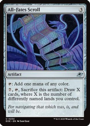 All-Fates Scroll  [Foil]  (EOE-234) - [Edge of Eternities] - Trinity Hobby