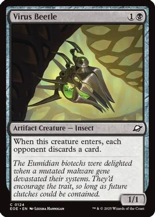 Virus Beetle  [Foil]  (EOE-124) - [Edge of Eternities] - Trinity Hobby