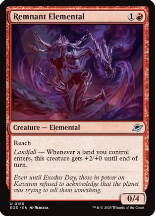 Remnant Elemental  [Foil]  (EOE-155) - [Edge of Eternities] - Trinity Hobby