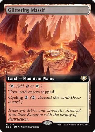 Glittering Massif (Extended Art)  (EOC-042) - [Commander: Edge of Eternities] - Trinity Hobby