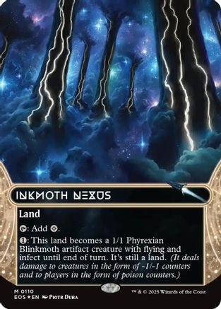 Inkmoth Nexus (0110) (Borderless) (Galaxy Foil)  [Foil]  (EOS-110) - [Edge of Eternities: Stellar Sights] - Trinity Hobby