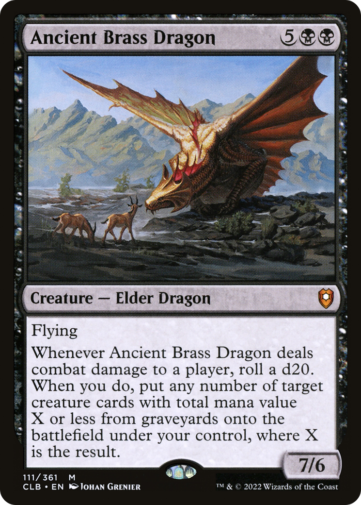 Ancient Brass Dragon [Commander Legends: Battle for Baldur's Gate] - Trinity Hobby