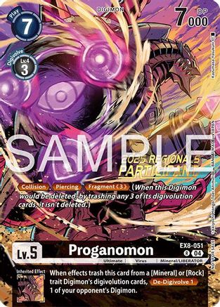 Proganomon (Regionals 25-26 Season 2 Participant) (EX8-051) - [Chain of Liberation] - Trinity Hobby
