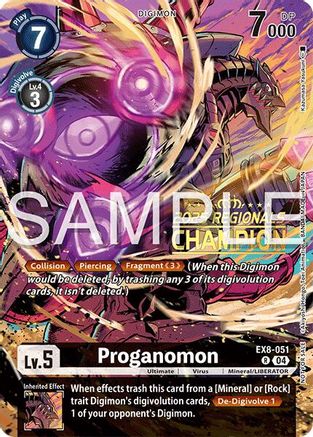 Proganomon (Regionals 25-26 Season 2 Champion) (EX8-051) - [Chain of Liberation] Foil - Trinity Hobby