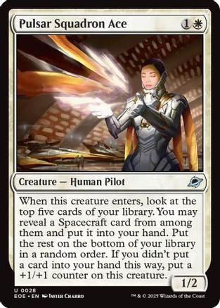 Pulsar Squadron Ace  [Foil]  (EOE-028) - [Edge of Eternities] - Trinity Hobby