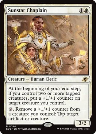 Sunstar Chaplain  [Foil]  (EOE-040) - [Edge of Eternities] - Trinity Hobby