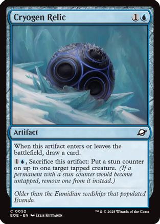 Cryogen Relic  [Foil]  (EOE-052) - [Edge of Eternities] - Trinity Hobby