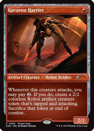 Kavaron Harrier  [Foil]  (PPEOE-396) - [Promo Pack: Edge of Eternities] - Trinity Hobby