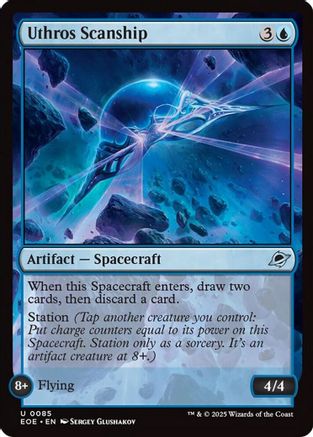 Uthros Scanship  [Foil]  (EOE-085) - [Edge of Eternities] - Trinity Hobby