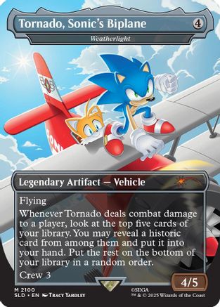 Tornado, Sonic's Biplane - Weatherlight  (SLD-2100) - [Secret Lair Drop Series] - Trinity Hobby