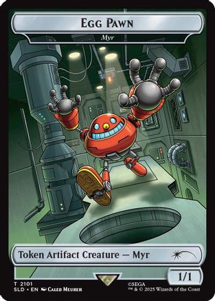 Egg Pawn - Myr Token  (SLD-2101) - [Secret Lair Drop Series]