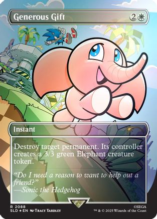 Generous Gift (2088) (Rainbow Foil)  [Foil]  (SLD-2088) - [Secret Lair Drop Series] - Trinity Hobby