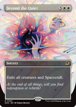 Beyond the Quiet (Borderless)  [Foil]  (EOE-303) - [Edge of Eternities] - Trinity Hobby