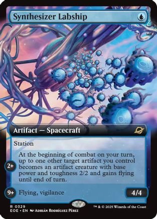 Synthesizer Labship (Extended Art)  (EOE-329) - [Edge of Eternities] - Trinity Hobby