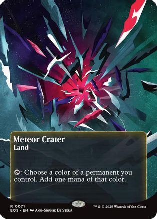Meteor Crater (0071) (Borderless)  (EOS-071) - [Edge of Eternities: Stellar Sights] - Trinity Hobby