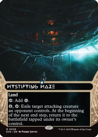 Meteor Crater (0029) (Borderless)  [Foil]  (EOS-029) - [Edge of Eternities: Stellar Sights] - Trinity Hobby