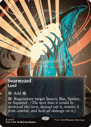 Stripe Mine (0087) (Borderless) (Galaxy Foil)  [Foil]  (EOS-177) - [Edge of Eternities: Stellar Sights] - Trinity Hobby