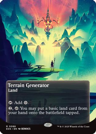 Terrain Generator (0088) (Borderless)  [Foil]  (EOS-088) - [Edge of Eternities: Stellar Sights] - Trinity Hobby