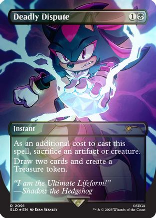 Deadly Dispute (2091) (Rainbow Foil)  [Foil]  (SLD-2091) - [Secret Lair Drop Series] - Trinity Hobby