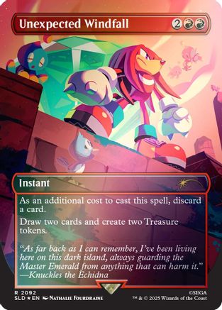 Unexpected Windfall (2092) (Rainbow Foil)  [Foil]  (SLD-2092) - [Secret Lair Drop Series] - Trinity Hobby