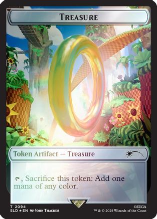 Treasure Token (2094) (Rainbow Foil)  [Foil]  (SLD-2094) - [Secret Lair Drop Series] - Trinity Hobby