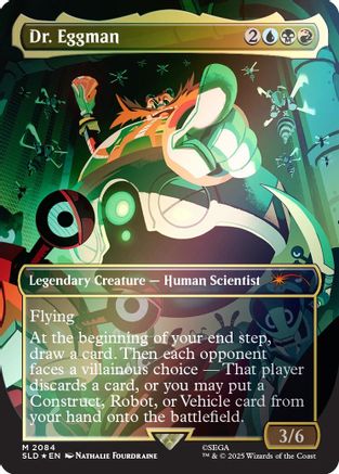 Dr. Eggman (Rainbow Foil)  [Foil]  (SLD-2084) - [Secret Lair Drop Series] - Trinity Hobby