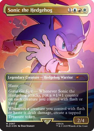Sonic the Hedgehog (Rainbow Foil)  [Foil]  (SLD-2087) - [Secret Lair Drop Series] - Trinity Hobby