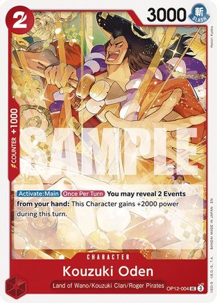 Kouzuki Oden (OP12-004) - [Legacy of the Master]