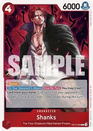 Shanks (008) (OP12-008) - [Legacy of the Master] Foil