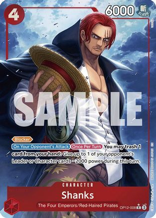 Shanks (008) (Alternate Art) (OP12-008) - [Legacy of the Master] Foil - Trinity Hobby