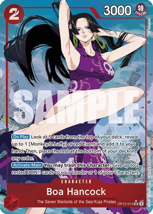 Boa Hancock (Alternate Art) (OP12-014) - [Legacy of the Master] Foil - Trinity Hobby