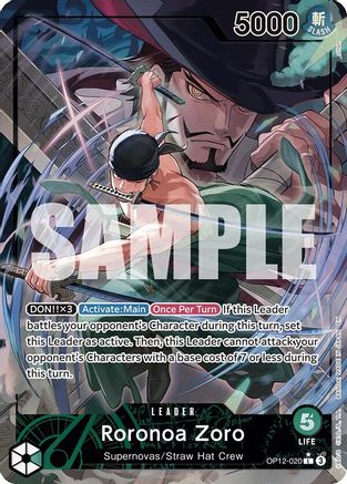Roronoa Zoro (020) (Alternate Art) (OP12-020) - [Legacy of the Master] Foil - Trinity Hobby