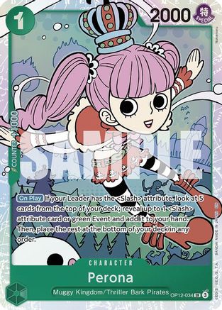 Perona (OP12-034) - [Legacy of the Master] Foil - Trinity Hobby
