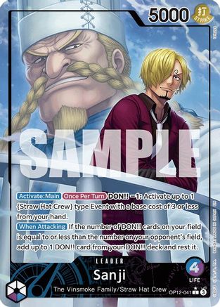 Sanji (041) (Alternate Art) (OP12-041) - [Legacy of the Master] Foil - Trinity Hobby