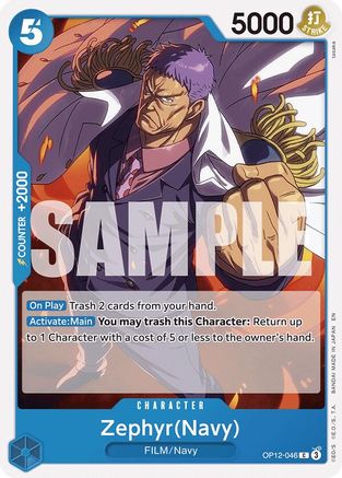 Zephyr(Navy) (OP12-046) - [Legacy of the Master]