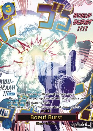 Boeuf Burst (Alternate Art) (OP12-060) - [Legacy of the Master] Foil - Trinity Hobby