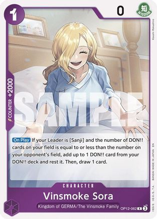 Vinsmoke Sora (OP12-062) - [Legacy of the Master] Foil
