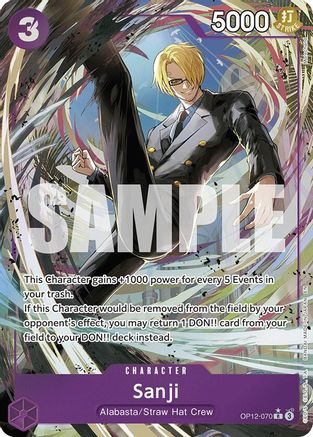 Sanji (070) (Alternate Art) (OP12-070) - [Legacy of the Master] Foil - Trinity Hobby