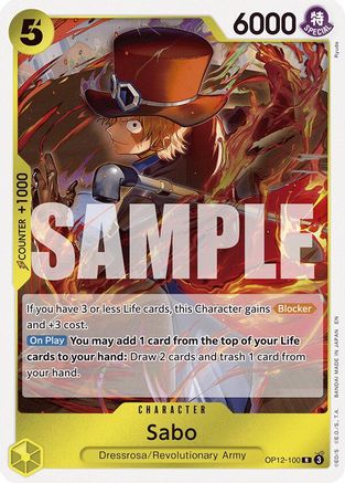 Sabo (OP12-100) - [Legacy of the Master] Foil