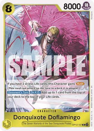 Donquixote Doflamingo (OP12-107) - [Legacy of the Master] Foil