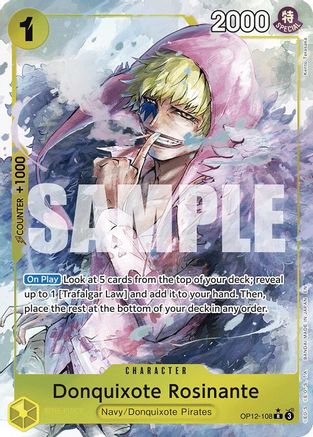 Donquixote Rosinante (108) (Alternate Art) (OP12-108) - [Legacy of the Master] Foil - Trinity Hobby