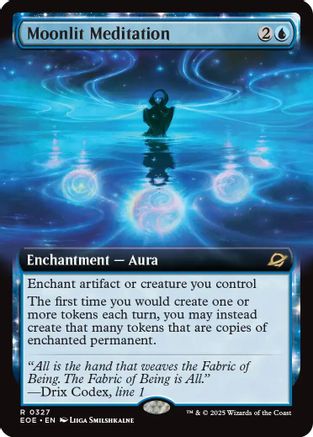 Moonlit Meditation (Extended Art)  [Foil]  (EOE-327) - [Edge of Eternities] - Trinity Hobby