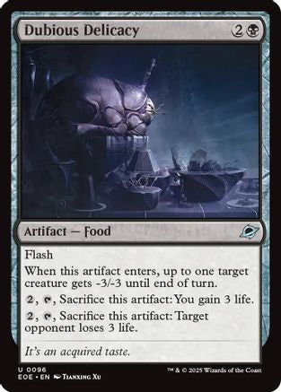 Dubious Delicacy  [Foil]  (EOE-096) - [Edge of Eternities] - Trinity Hobby