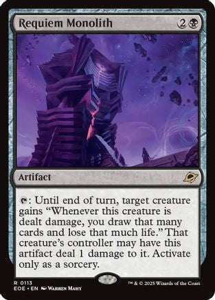 Requiem Monolith  [Foil]  (EOE-113) - [Edge of Eternities] - Trinity Hobby