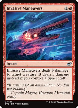 Invasive Maneuvers  (EOE-137) - [Edge of Eternities] - Trinity Hobby