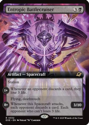 Entropic Battlecruiser (Extended Art)  (EOE-332) - [Edge of Eternities] - Trinity Hobby