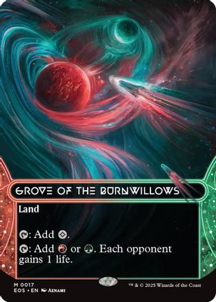 Grove of the Burnwillows (0017) (Borderless)  (EOE-017) - [Edge of Eternities] - Trinity Hobby